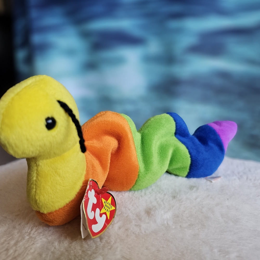Ty Rainbow Plush Worm